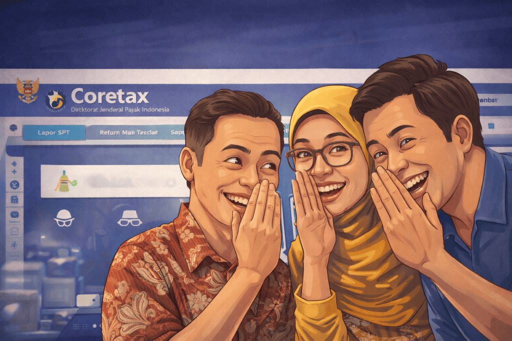 Ilustrasi kendala Coretax yang sering dianggap bisa selesai hanya dengan clear cache dan mode incognito.