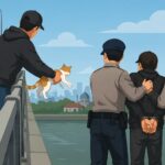 pria buang kucing jembatan Semarang