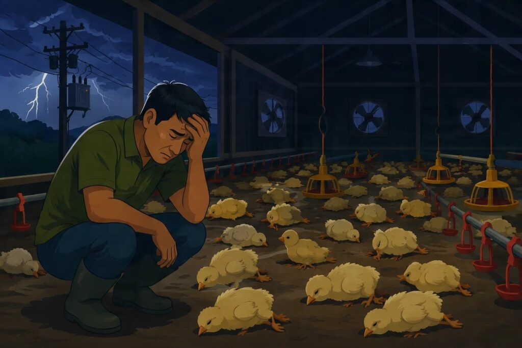 peternak ayam Jateng mati lampu