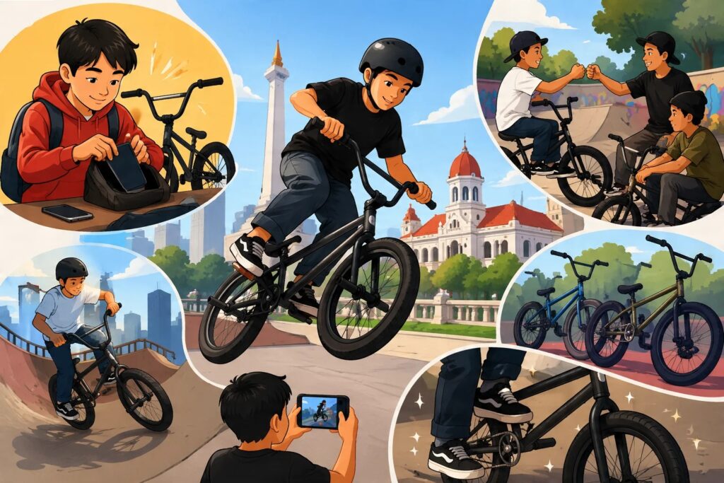 anak Semarang main BMX