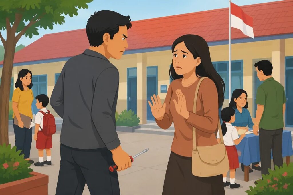 penusukan SDN Kalipancur Semarang