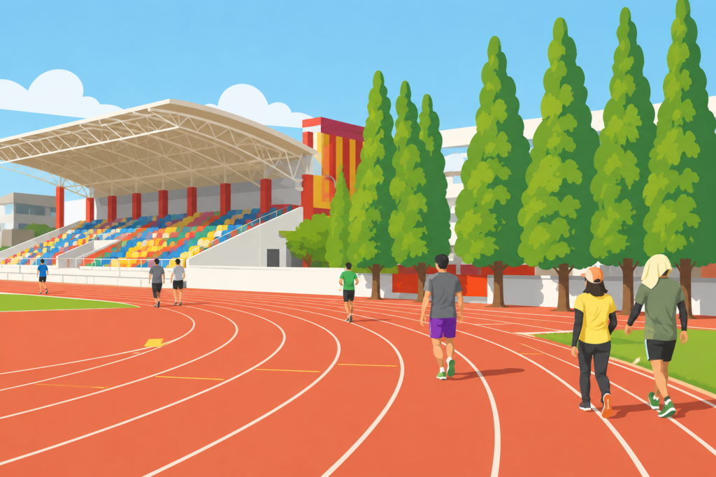 Ilustrasi Stadion Tri Lomba Juang