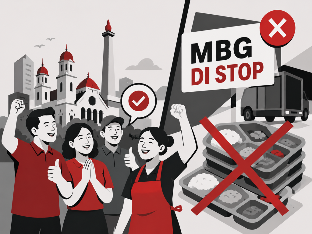 MBG disetop Semarang warga senang makanan basi